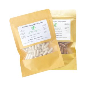 1 pack Organic Ashwagandha + 1 pack Organic Cayenne Pepper