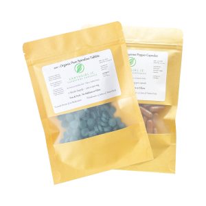 1 pack Organic Spirulina + 1 pack Organic Cayenne Pepper
