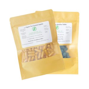 1 pack Organic Spirulina + 1 pack Organic Turmeric & Black Pepper Capsules